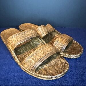 Pali Hawaii Tan Woven Sandals